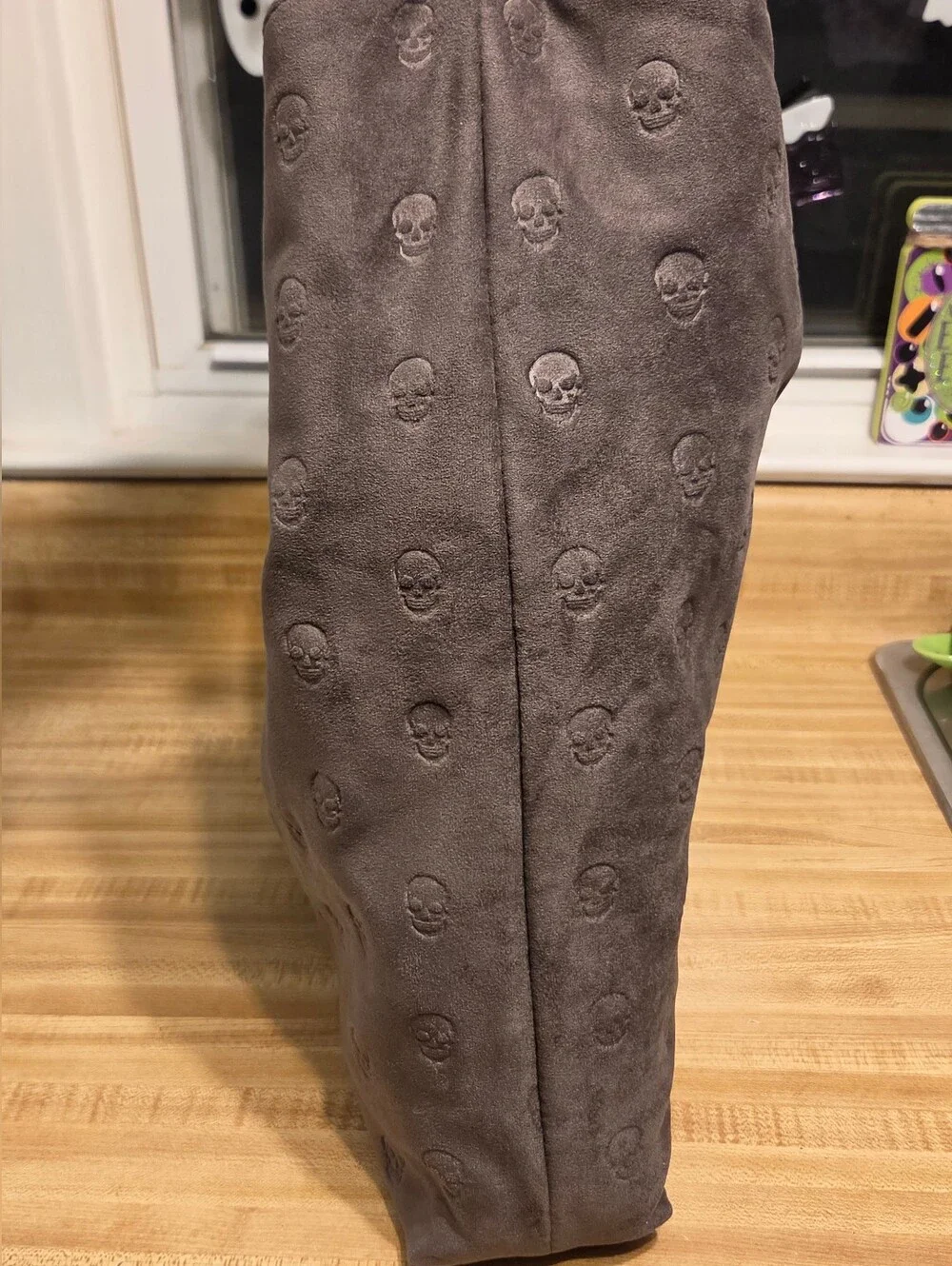 Betsey Johnson NWT Suede Skull Hobo Bag